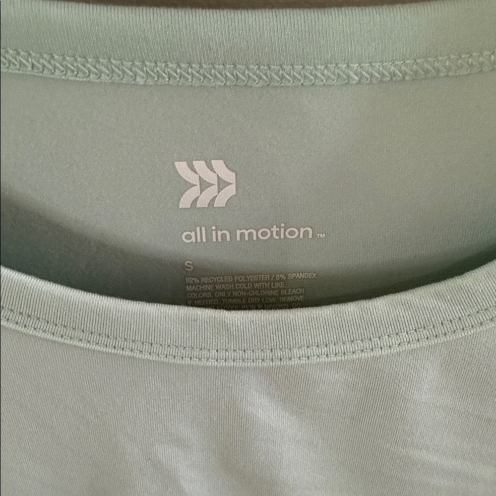 All in Motion Blue and Green Women's Short Sleeve Tees - Picture 2 of 5